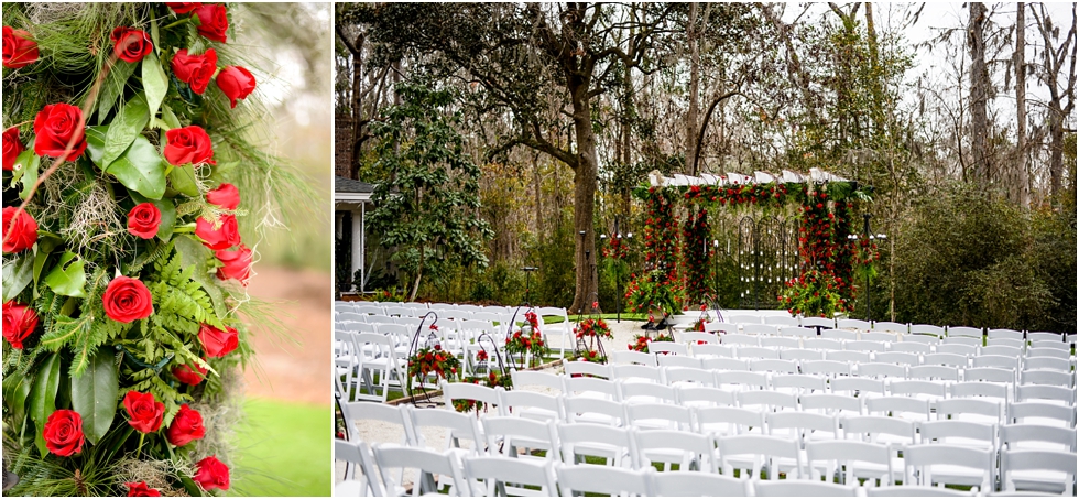 Red Roses. Christmas Wedding