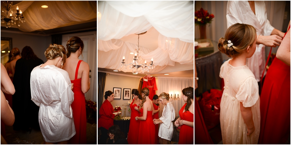 Red Bridesmaid Dresses, The Mackey House