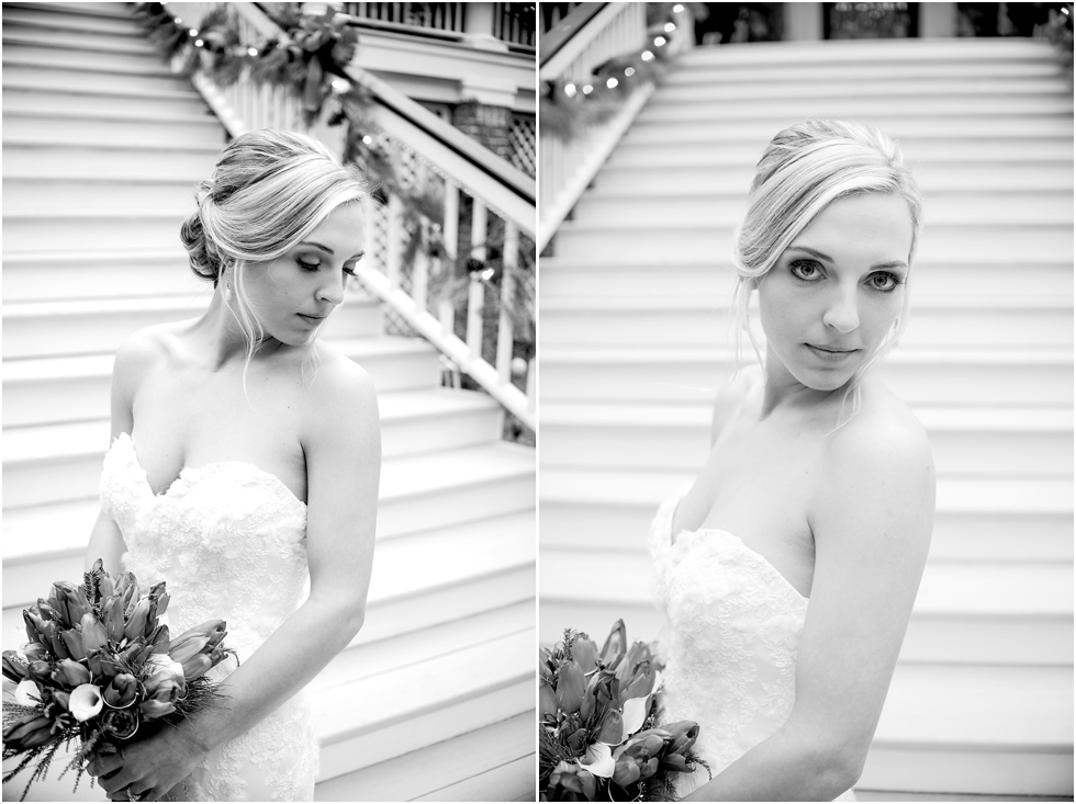 Black and White Bridal Portraits