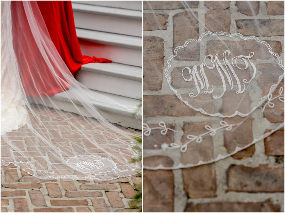 Monogrammed Veil