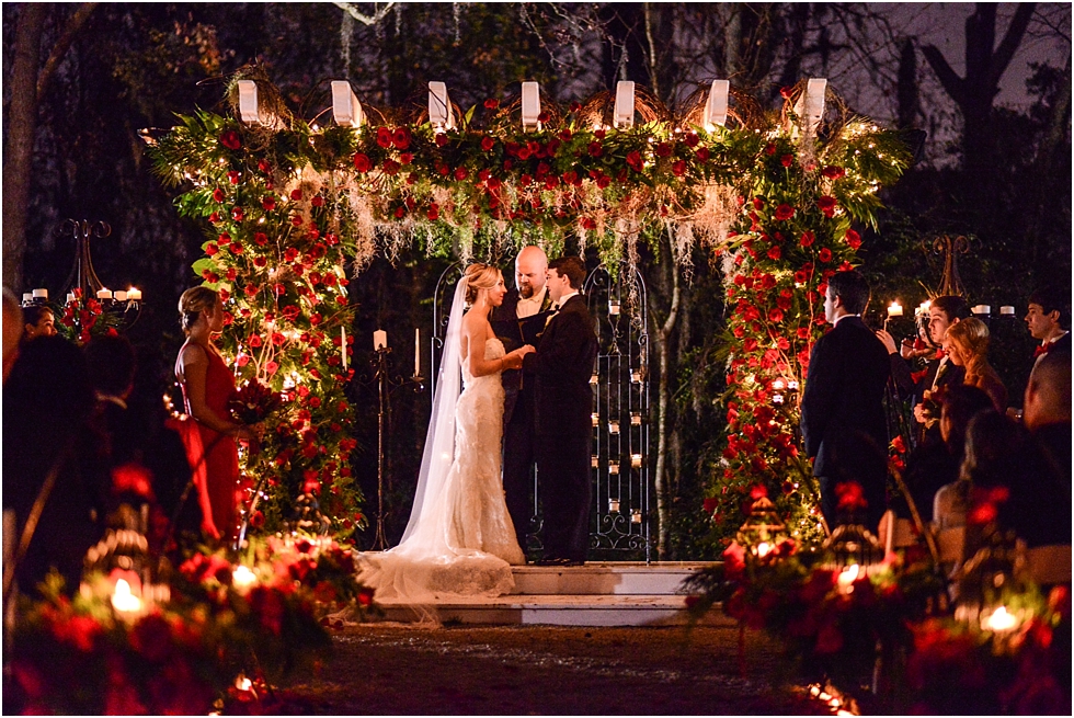 Candlelit Ceremony, Rose Arbor